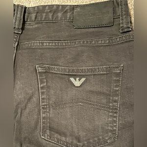 Armani 34x32 black jeans
